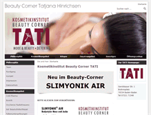 Tablet Screenshot of beauty-corner-hinrichsen.de